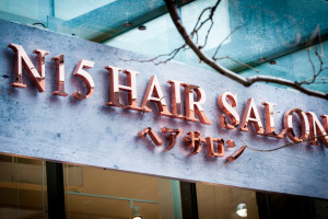 <strong>N15 Hair Salon<span><b>in</b>Reverse Channel Letter </strong><i>→</i>